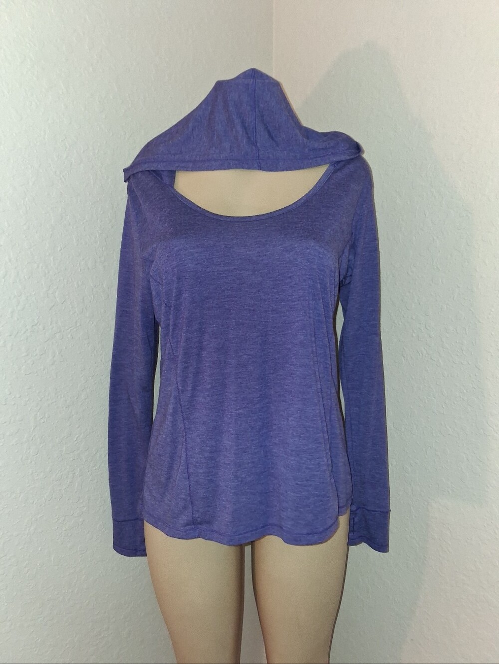 AVIA PURPLE HOODED TOP SZ XLG